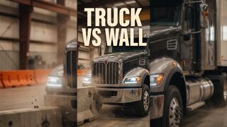 Blue Semi-Truck Crash Test | Hyper-Realistic AI Destruction