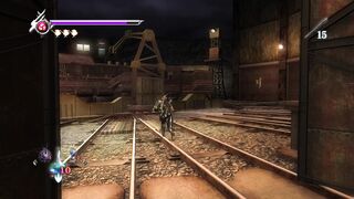 Ninja Gaiden uma locomotiva na base militar..