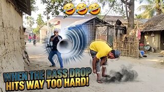 When The Bass Drop Hits Way Too Hard! 🔊💥 #shorts, #loud, #prank