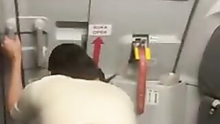 Every step is done with care before the aircraft door opens..mp4