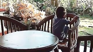 "Conquering the table, one climb at a time."