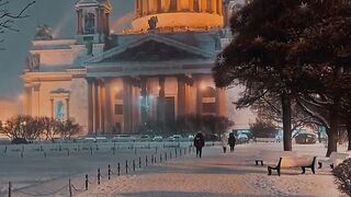 Saint Petersburg ❄️ Winter Nights in Russia