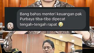 TIBA TIBA MENTERI KEUANGAN INDONESIA DI COPOT WAKTU SIDANG