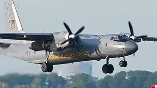 🇺🇦Ukrainian Armed Forces AN-26 Departing Schiphol Airport