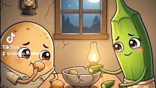 🥔🌿 Aalo aur Bhindi ki Mehnat ki Kahani 💚