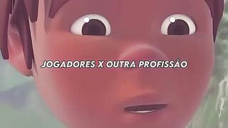 NEYMAR cabelereiro e ROONEY pescador😂 #futebol #shorts #desenhoanimado