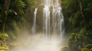 Relaxing water Fall nature ❤️