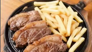 Delicious Picanha with French Fries and Melted Cheese on Top — A Brazilian Favorite! 🥩🍟🧀🇧🇷🤤