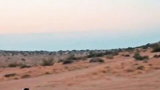 Car park in dessert