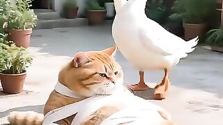 Cat And Duck Fun video