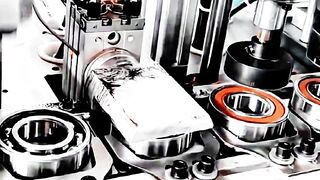 Inside a High-Precision Bearing Factory 🤯 | Automated Machine Production #Shorts
