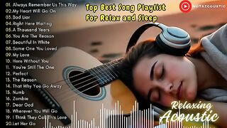 Putar Sebelum Tidur 😴🎧 | Lagu Relaxing Acoustic yang Bikin Pikiran Tenang & Nyaman Bersantai