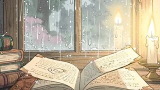 Rainy Library Sanctuary 📚🌧️ Cozy Ghibli ASMR