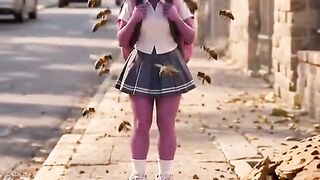 ああ、蜂がそれを捕まえた！