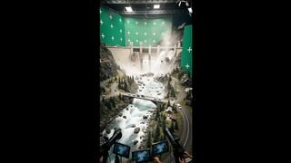 Filmmaking Dam Bursts Across Miniature Valley 121