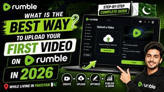 What is the best way to upload your first video on Rumble in 2026 while living in Pakistan🇵🇰