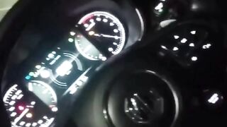 Late Night car driving on highway