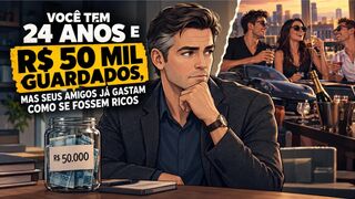 ocê Tem 24 Anos e R$ 50 Mil Guardados, Mas Seus Amigos Já Gastam Como Se Fossem Ricos
