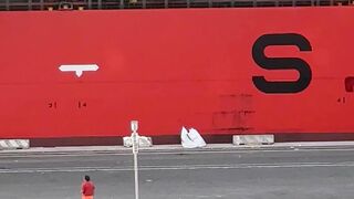 Cargo vessels sailing 35 days and now unloading