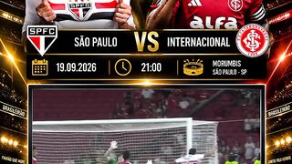 SÃO PAULO X INTERNACIONAL BRASILEIRÃO 2026 | ONDE ASSISTIR E HORÁRIO DO JOGO