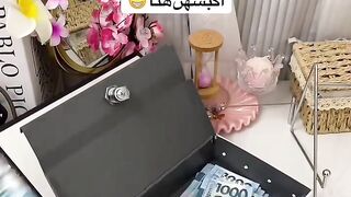 Money locker look like book