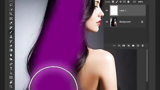 Change hair color in Photoshop