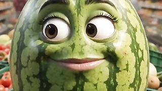 Talking Watermelon: আমাকে খাবা নাকি ধরে নিয়ে যাবা? 🍉 #shorts