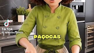 Como fazer sorvete de  Paçocas