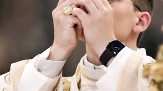 Father offering gift