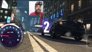 high-speed car racing