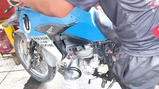 MOTO  190  CILINDRADA COM A BATERIA RUIM