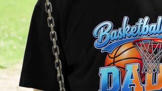 Proud Dad Supporting His Basketball Star