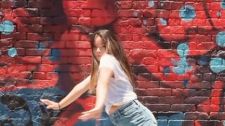 Female is dancing in front of people  #female #dancing #people