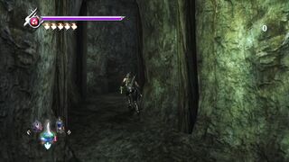 Ninja Gaiden nas cavernas matando morcegos