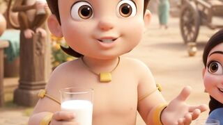 Chota bheem teaching Doodh peene ki dua