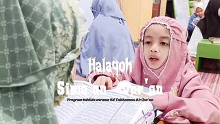 The atmosphere of Quran memorization during the Young Hafiz program.