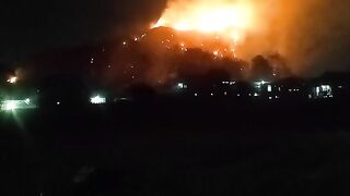 Kebakaran di bukit pancir
