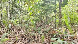 10 hari membangun pondok bambu