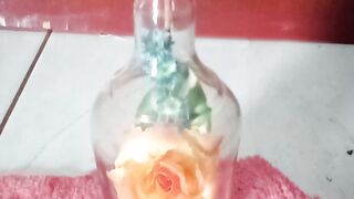 Flor na garrafa