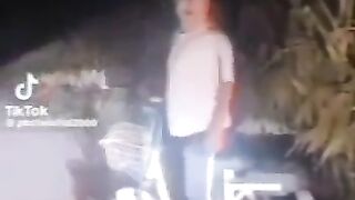 Rude biker