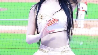 Cute and Beautiful Cheerleader Cheering for Player 2