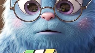 The Cute Monster's Magical Rubik's Cube! 🧩✨ | 3D Short"