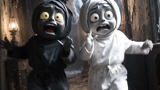 SEREM DUA POCONG MASUK RUMAH HANTU