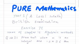 A LEVEL MATH ALGEBRA