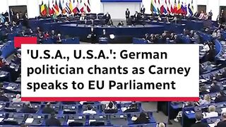 Mark Carney Faces “U.S.A.” Chants During EU Parliament Speech in France
