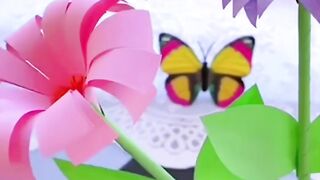 Make a Beautiful Flower from Origami Paper! 🌸