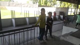 Kids enjoying in country club