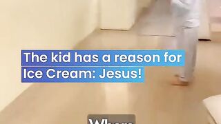 Jesus gave permission to eat ice cream