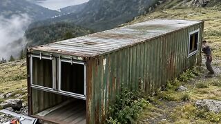 Shipping Container to Cozy Mountain Home