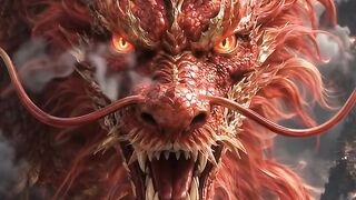 Naga raksasa merah